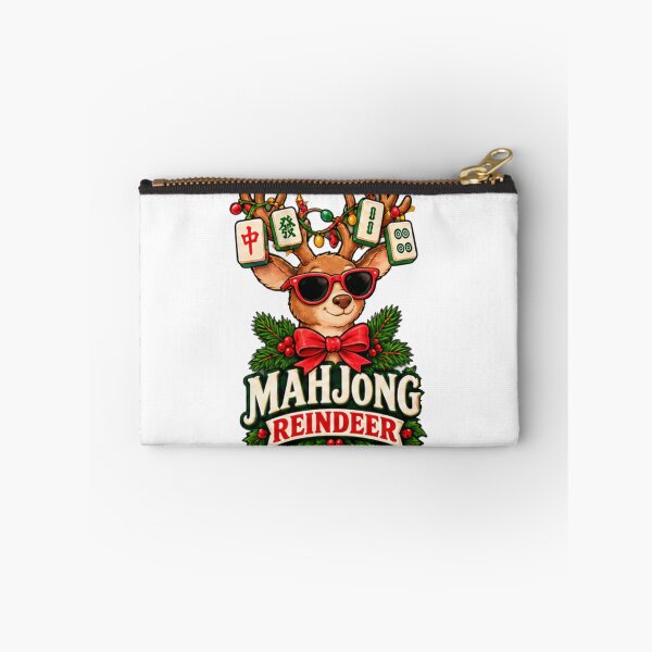 Item preview, Mahjong Reindeer Funny Christmas designed and sold by freshartdesigns.