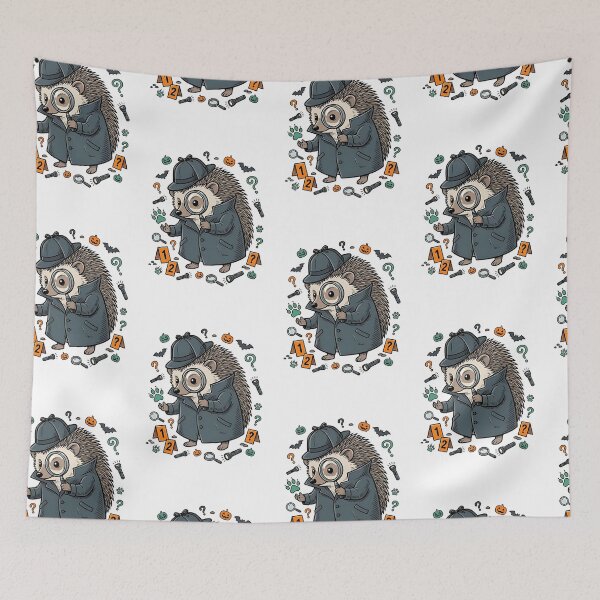 Item preview, Hedgehog Detective Mystery designed and sold by PictoVibe.