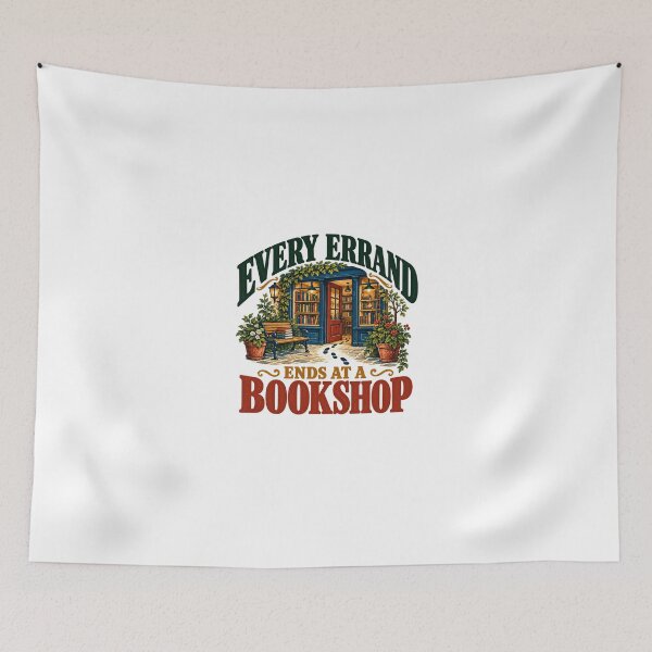 Item preview, Every Errand Ends At A Bookshop Reader Book Lover Bibliophile designed and sold by JonesFlora2025.
