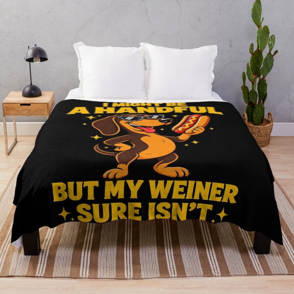 Item preview, I Might Be a Handful, But My Wiener Funny Embarrassing Crude Novelty Sarcastic designed and sold by Bob Meme Life.
