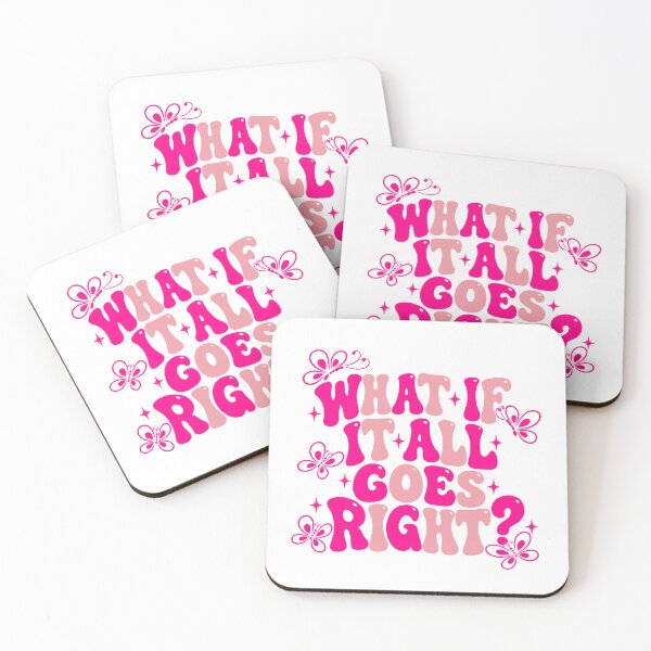 Item preview, What If It All Goes Right? Positive Mindset Encouragement Hopeful Saying designed and sold by SkeletonsDanger.