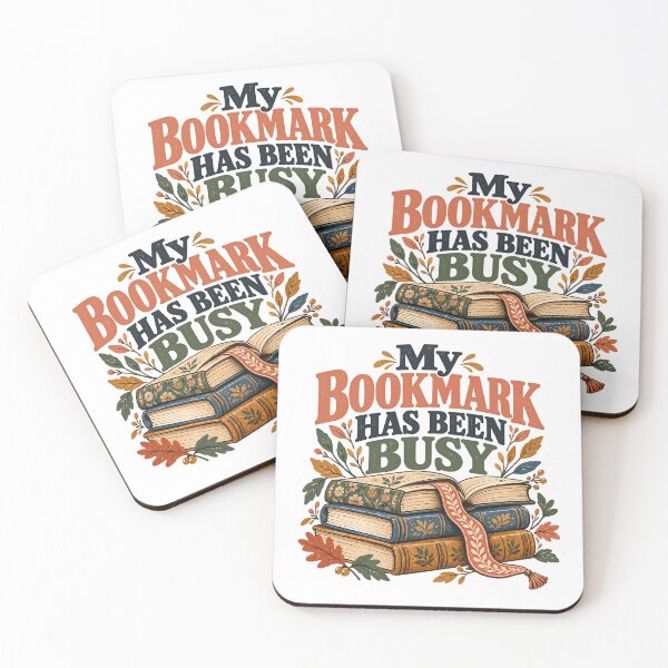 Item preview, My Bookmark Has Been Busy Reading Fan Book Lover Bibliophile designed and sold by JonesFlora2025.