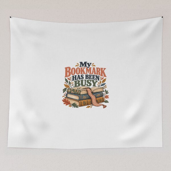 Item preview, My Bookmark Has Been Busy Reading Fan Book Lover Bibliophile designed and sold by JonesFlora2025.