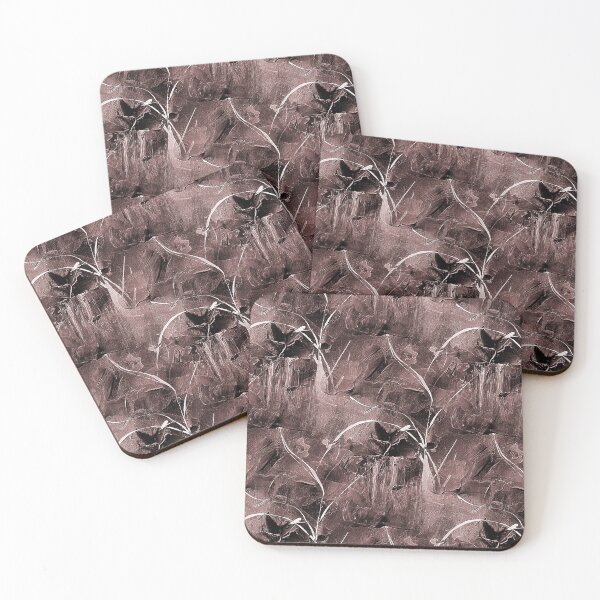 Item preview, Abstract Bird Flower Garden in Reddish Brown designed and sold by Artistestella.