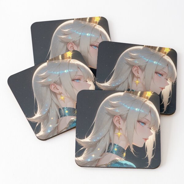 Item preview, Moonlit Celestial Queen – Elegant Fantasy Anime Portrait designed and sold by FantasyAnime28.