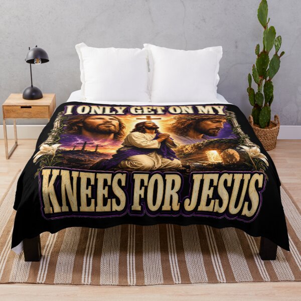 Item preview, I Only Get On My Knees For Jesus Meme designed and sold by Bob Meme Life.