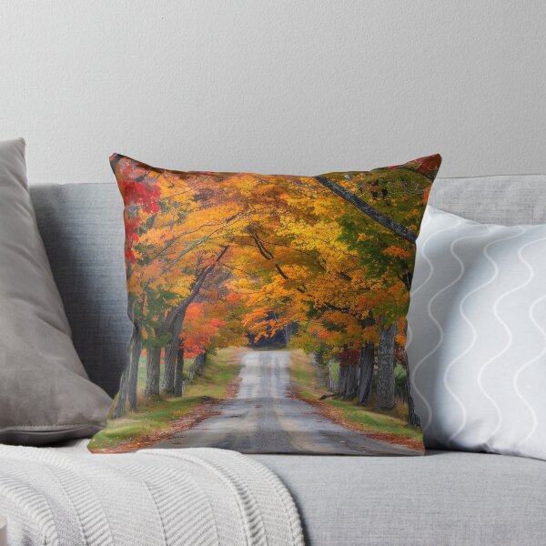 Item preview, Fall Colorful Tunnel of Trees Surrounding Country Road designed and sold by DEC02.