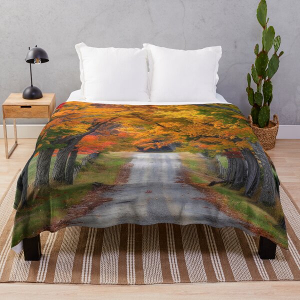 Item preview, Fall Colorful Tunnel of Trees Surrounding Country Road designed and sold by DEC02.