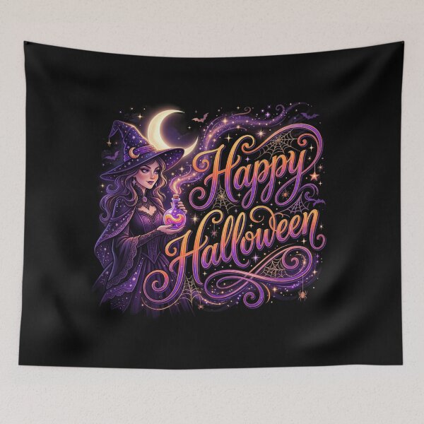Item preview, Gothic Witch and Crescent Moon Halloween designed and sold by Jeniwe.