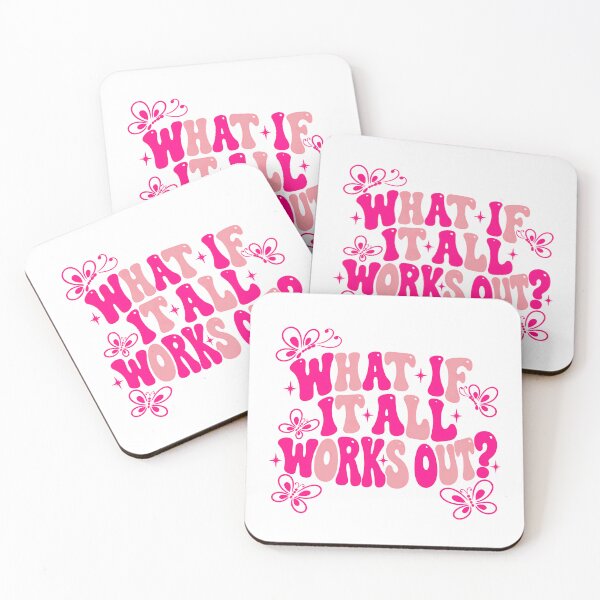 Item preview, What If It All Works Out? Positive Affirmation Motivational Quote Optimism designed and sold by SkeletonsDanger.