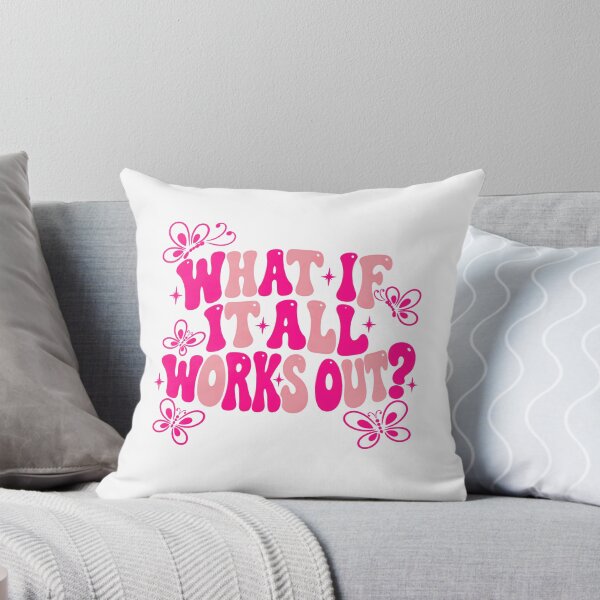 Item preview, What If It All Works Out? Positive Affirmation Motivational Quote Optimism designed and sold by SkeletonsDanger.
