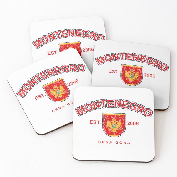 Item preview, Vintage Montenegro Varsity Flag Shield – Retro Montenegrin Pride designed and sold by youngVl.