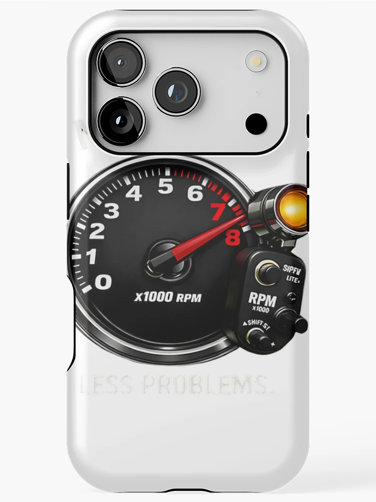 Thumbnail 1 of 4, iPhone Case, More RPM Less Problems Racing Car Enthusiast Design designed and sold by AAMED.