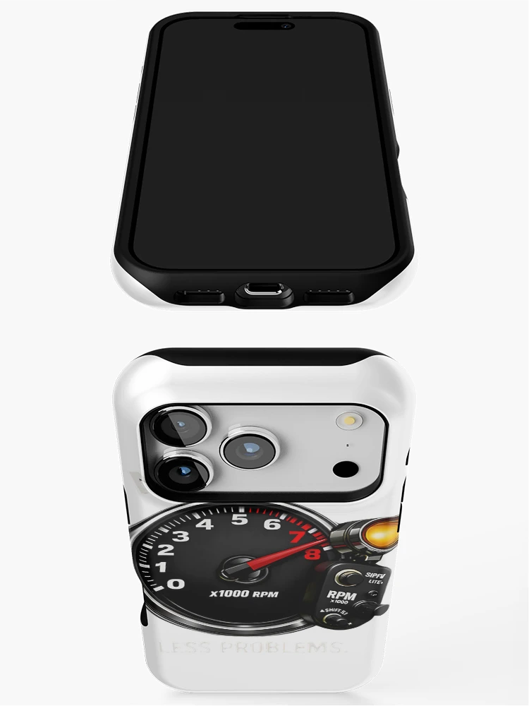 Thumbnail 3 of 4, iPhone Case, More RPM Less Problems Racing Car Enthusiast Design designed and sold by AAMED.