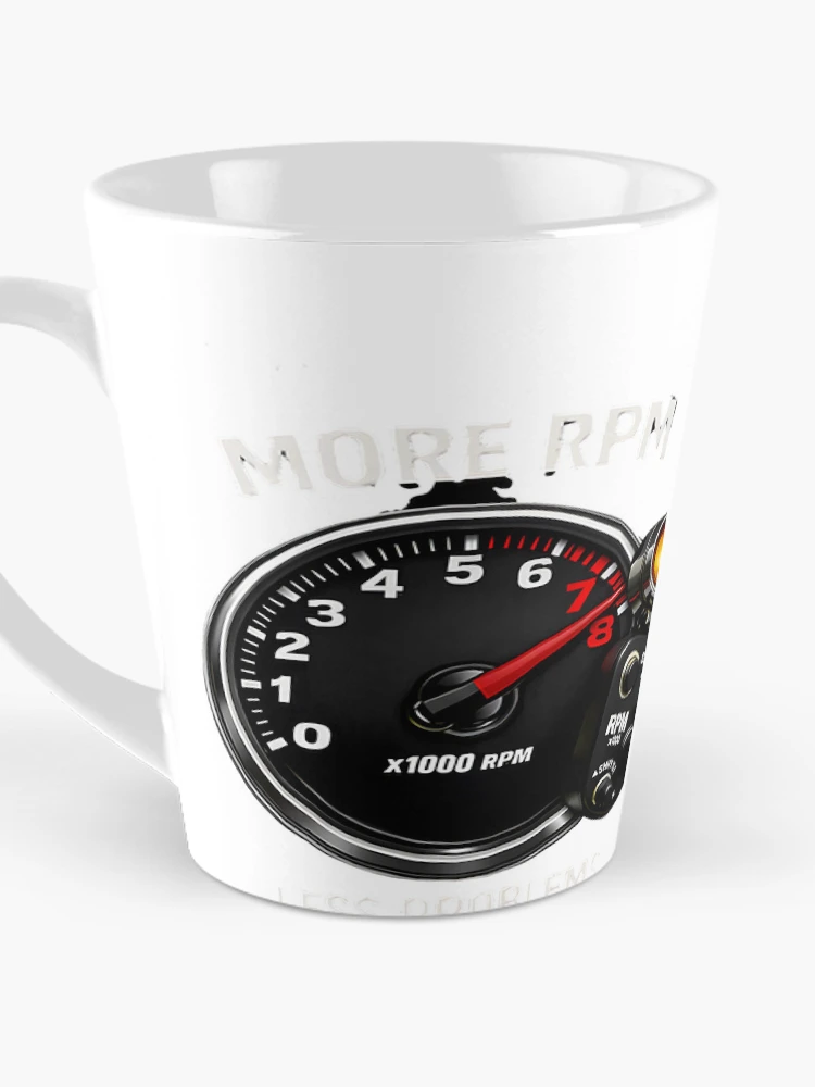 Thumbnail 3 of 4, Coffee Mug, More RPM Less Problems Racing Car Enthusiast Design designed and sold by AAMED.