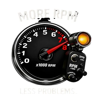 Artwork thumbnail, More RPM Less Problems Racing Car Enthusiast Design by AAMED