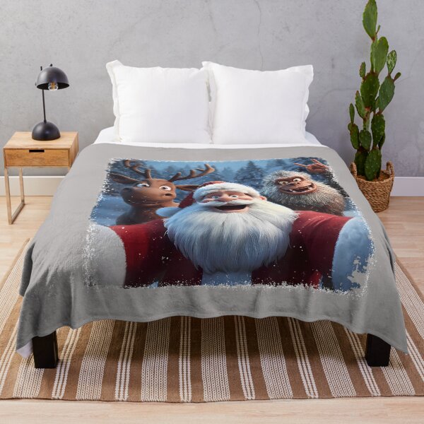 Item preview, Santa Selfie with Reindeer and Bigfoot Rock On designed and sold by GreggRoss.