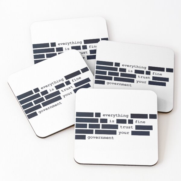 Item preview, Everything Is Fine Trust Your Government Political Satire designed and sold by OMITTEROMINOUS.