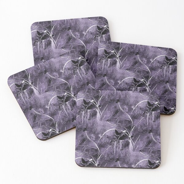 Item preview, Abstract Bird Flower Garden in Purple designed and sold by Artistestella.