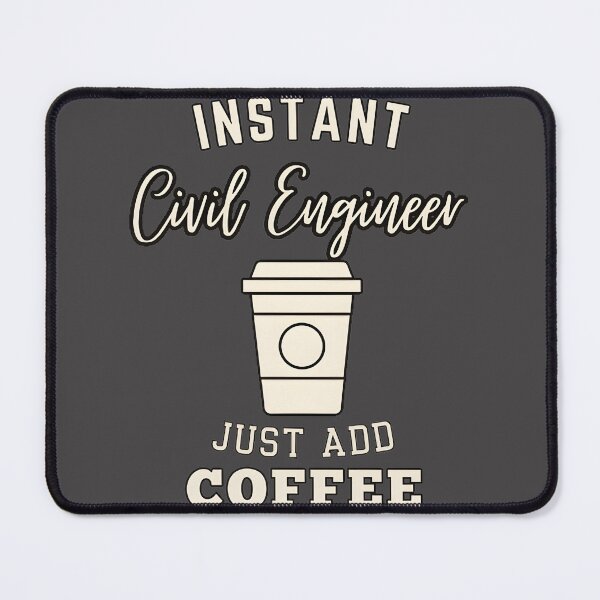 Item preview, Instant Civil Engineer Design with Coffee Theme for Engineering Enthusiasts designed and sold by mensajesangel.