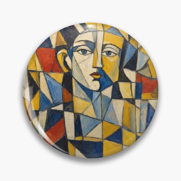 Item preview, Abstract Cubist Portrait designed and sold by BlueBerry45.