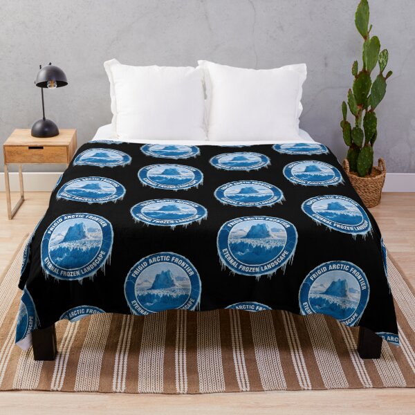 Item preview, Frigid Arctic Frontier Eternal Frozen Landscape Glacier Badge Sticker designed and sold by FestivityFinds.
