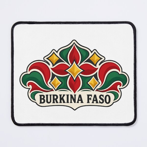 Item preview, Burkina Faso Premium Twin-Color Badge designed and sold by aihrgdesign.