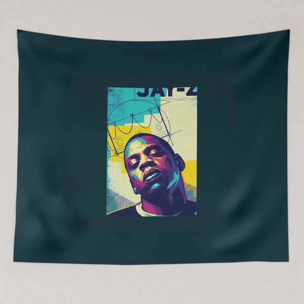Item preview, Jay-Z Pop Art Portrait designed and sold by RawRevival.