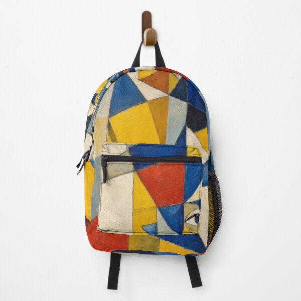 Item preview, Modernist Blue and Yellow Portrait designed and sold by BlueBerry45.