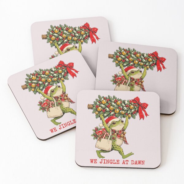 Item preview, We Jingle At Dawn Funny Christmas Frog Santa Hat designed and sold by HieuarsaWorks.