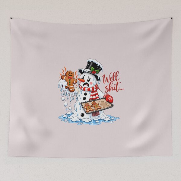 Item preview, Well Shit Funny Melting Snowman Gingerbread Christmas designed and sold by HieuarsaWorks.