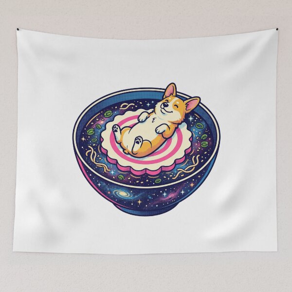 Item preview, Cosmic Ramen Corgi Narutomaki Dream designed and sold by VYRON STUDIO.