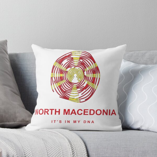 Item preview, North Macedonia It's in My DNA Fingerprint – Proud Macedonian Heritage Flag Gift designed and sold by youngVl.