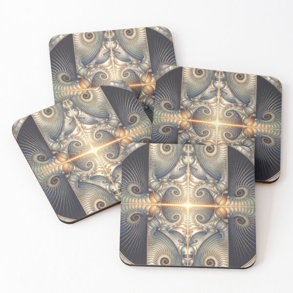 Item preview, Golden Cross Steampunk Fractal Mandala designed and sold by Frackxion.