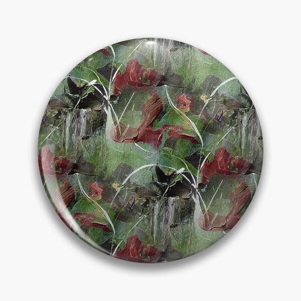 Item preview, Abstract Bird Flower Garden in Green and Red designed and sold by Artistestella.
