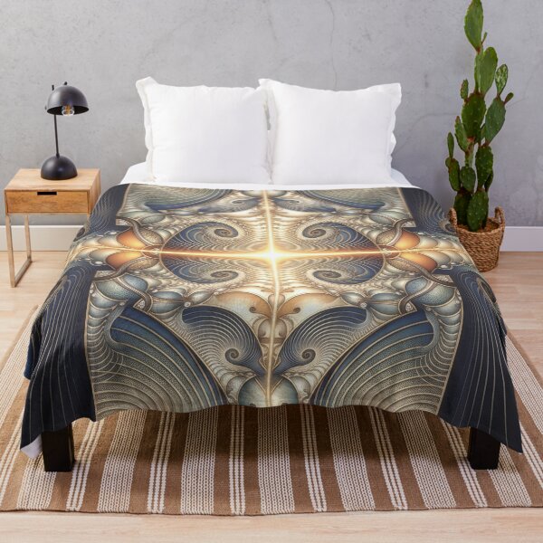 Item preview, Golden Cross Steampunk Fractal Mandala designed and sold by Frackxion.