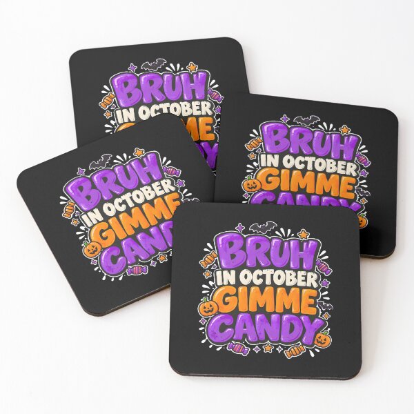 Item preview, Bruh In October Gimme Candy Halloween Design designed and sold by Dmo3HarkoArt.