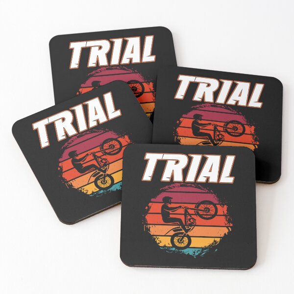 Item preview, Trial Bike Rider Vintage Sunset Motorcycle Trials Motorsport designed and sold by Jt41.