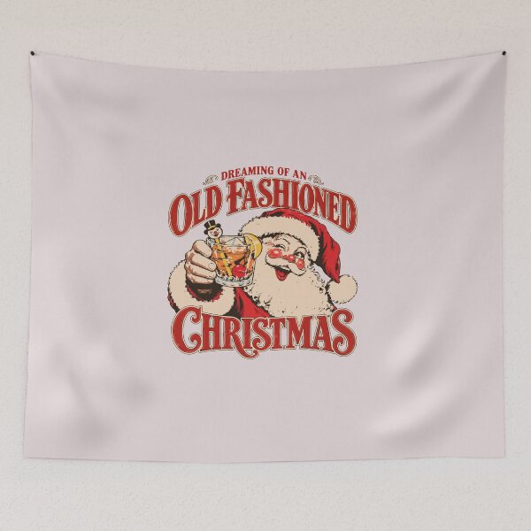 Item preview, Old Fashioned Christmas Santa Drinking Cocktail Vintage Holiday designed and sold by HieuarsaWorks.