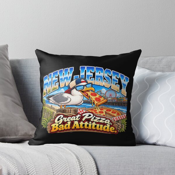 Item preview, New Jersey Seagull Pizza Thief – Great Pizza Bad Attitude Funny Jersey Shore Gift designed and sold by TheTrendsDesk.