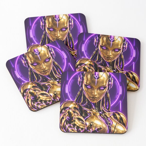 Item preview, A.I. Upgrade: The Next Generation (Gold and Purple female A.I. Robot) designed and sold by Moviebuff91.