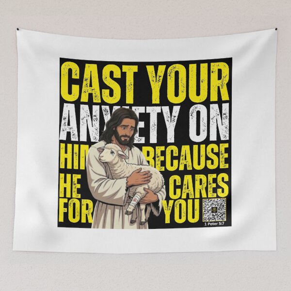 Item preview, Cast your Anxiety on Him | 1 Peter 5:7 designed and sold by UnboundFull.