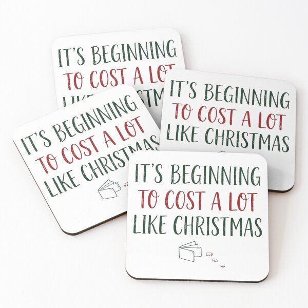 Item preview, Its Beginning To Cost A Lot Like Christmas – Funny Shopping Typography designed and sold by CozyCornerDesigns.