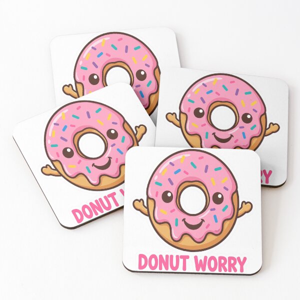 Item preview, Donut Worry Cute Donut Happy Funny designed and sold by peakprintsusa.