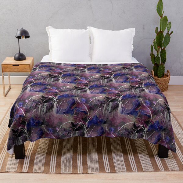 Item preview, Abstract Bird Flower Garden in Purple and Pink designed and sold by Artistestella.