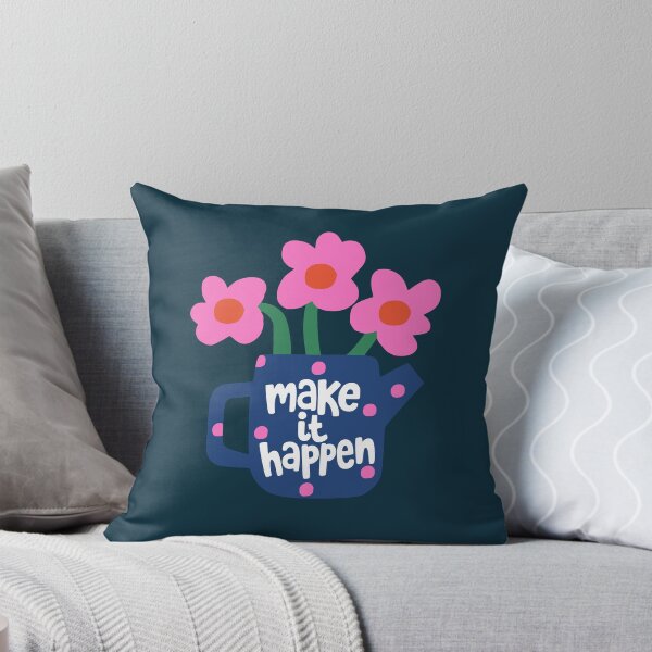 Item preview, Make It Happen Floral Motivation Quote designed and sold by NosandEdgy.
