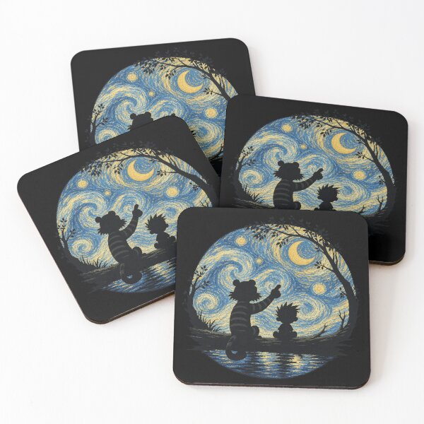 Item preview, Calvin And Hobbes Starry Night designed and sold by Fucboyday.