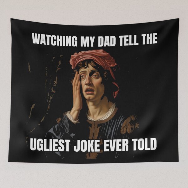 Item preview, Classical Art Meme - Watching My Dad Tell A Bad Joke designed and sold by GenZFashion000.