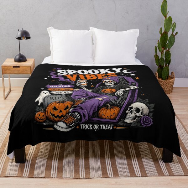 Item preview, Spooky Vibes Skeleton Coffin Halloween Coffee designed and sold by Dmo3HarkoArt.
