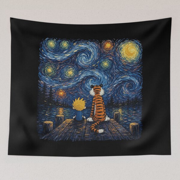 Item preview, Calvin And Hobbes Night designed and sold by Fucboyday.